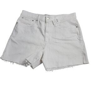 J crew re-imagined women's cut-out white denim shorts size 31
